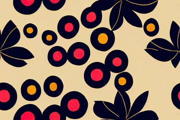 Beautiful and seamless floral print pattern. Vivid colors, flowers with lines and delicate gradient effects.