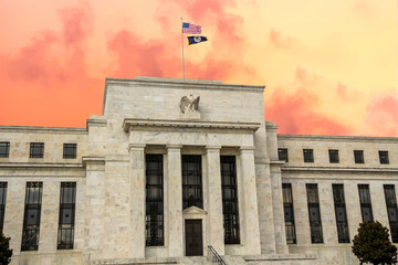 Poster - headquarters of the Federal Reserve in Washington, DC, USA,FED	