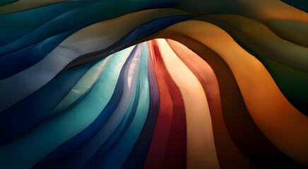 Wall Mural - Abstract background illustration of colorful rainbow lines for wallpapers