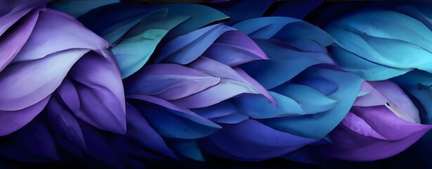 Wall Mural - Abstract background illustration of colorful hypnotic leaf shapes for wallpapers