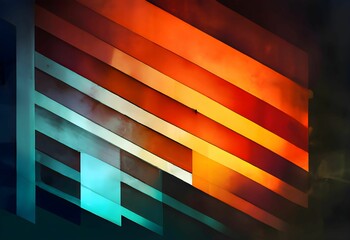 Wall Mural - Abstract background illustration of colorful lines for wallpapers