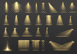 © roman11998866 - Spark spotlight yellow, light effect, glowing ray