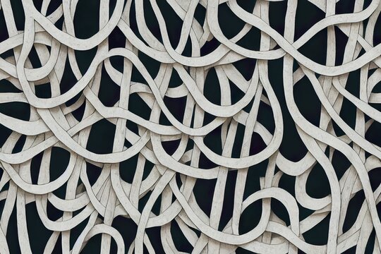 Hand drawn letters seamless pattern. Hig quality illustration