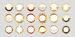 © agungkreatif - blank premium quality golden labels collection set