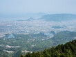 Scenic view over the city of Kan-Onji from the top of Unpenji ropeway - Kagawa prefecture, Japan