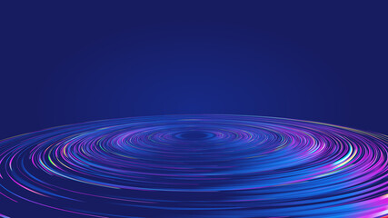 Poster - colorful spiral coil vector graphics