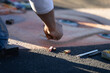 © john - Artist drawing at a chalk art festival