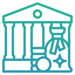 Sticker - bank icon