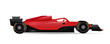 Race car red in vector format