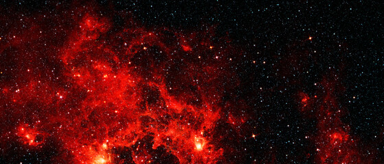 Wall Mural - space and glowing nebula background. elements of this image furnished by nasa.