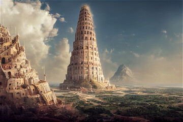 Wall Mural - Babel tower