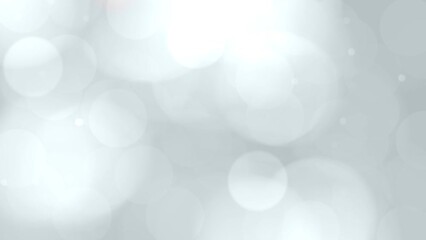 Bokeh background blur light white lights color abstract animated. Animation good as backdrop, environment, light overlay, big blured particles lighting, water, air, alpha channel, etc...