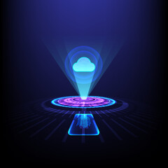 Poster - Hologram Fingerprint scanning Security