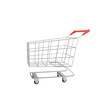 © Thuchaphol - Shopping cart cartoon isolated on white background 3d rendering