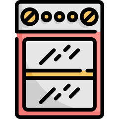 Sticker - oven icon