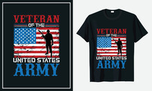 Veteran Of The United States Army T-shirt Design