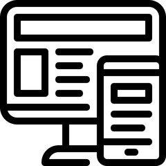 Sticker - responsive design icon