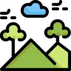 Sticker - mountain icon