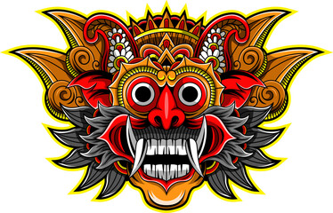 Sticker - Barong head esport mascot