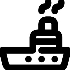 Canvas Print - ship icon