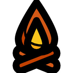 Sticker - fireplace icon