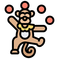 Wall Mural - Monkey icon