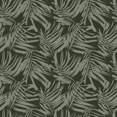 Sticker - Tropical Leaf Seamless Pattern Design