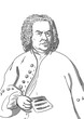 Bach, Johann Sebastian 1685-1750, based on Elias Gottlob Haussmann's painting, 1746