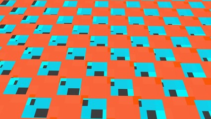 Poster - Multicolored abstract background of geometric shapes.