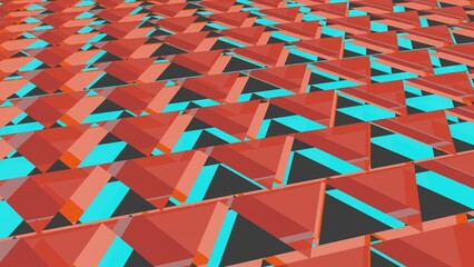 Poster - Multicolored abstract background of geometric shapes.