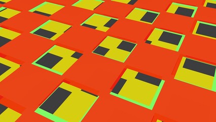 Poster - Multicolored abstract background of geometric shapes.