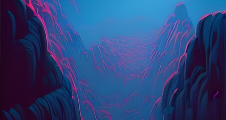 Abstract blue purple background with geometric panel