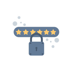 Aufkleber - Password protected icon. secure login concept. minimal design. Perfect vector graphics