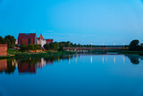 Fototapeta Tęcza - panorama of the city of malbork poland europe