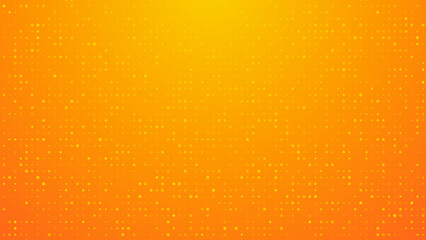 Poster - Abstract dot yellow orange color pattern gradient texture technology background.