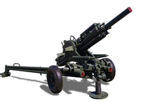 Automatic 82mm Mortar 2B9 Vasilek (Cornflower) Developed In The Soviet Union Isolated On White Background