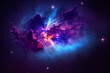 Bright blue nebula, high-quality astro photography, astronomy, james webb space telescope image, nasa, space