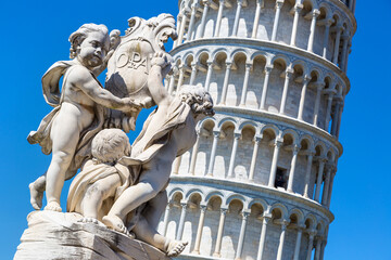 Fototapete - Leaning tower in Pisa