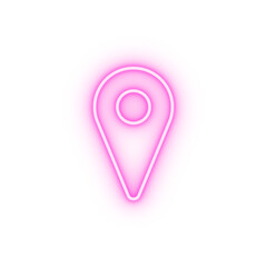 Poster - postal code prefix sign neon icon