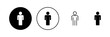 © avaicon - Man icon vector. male sign and symbol. human symbol