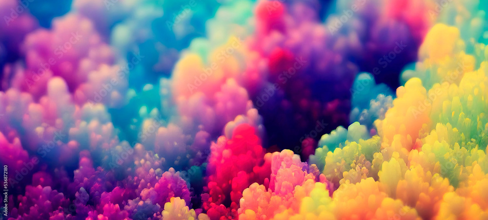 Color Intensive Photo Interplay of intense colors of different colors, wallpaper ultrawide ...