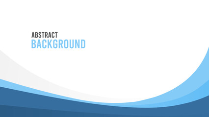 blue presentation template background with copy space and wavy style