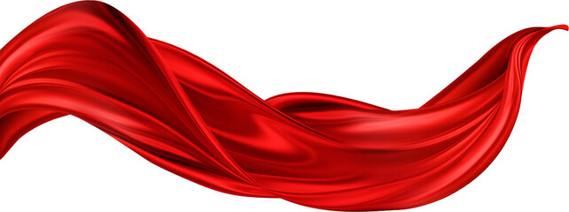 Wall Mural - Flying Red Silk