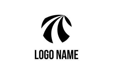 Logo Circle Road maintenance creative concept. Open a logo design template. Logo with negative space. Transportation and traffic themes. Editable Color and Easy to use. Let's make your design easy