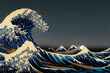 Greate Wave in ocean