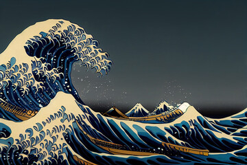 Wall Mural - Greate Wave in ocean