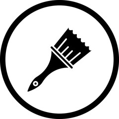 Wall Mural - Paint Brush Icon Style