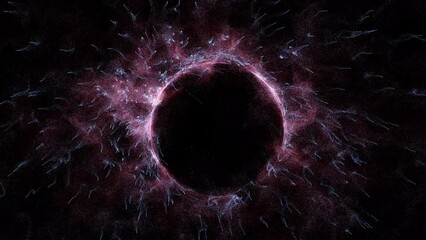 Wall Mural - Cosmic energy strings. Energy flows in the form of thin bright elements. Lines form structural fibers