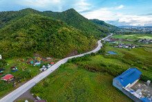 Aerial Of The Tacloban Diversion Road, Bypassing The City Of Tacloban, Leyte.