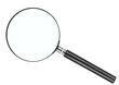 canvas print picture - Magnifying glass isolated on a white background